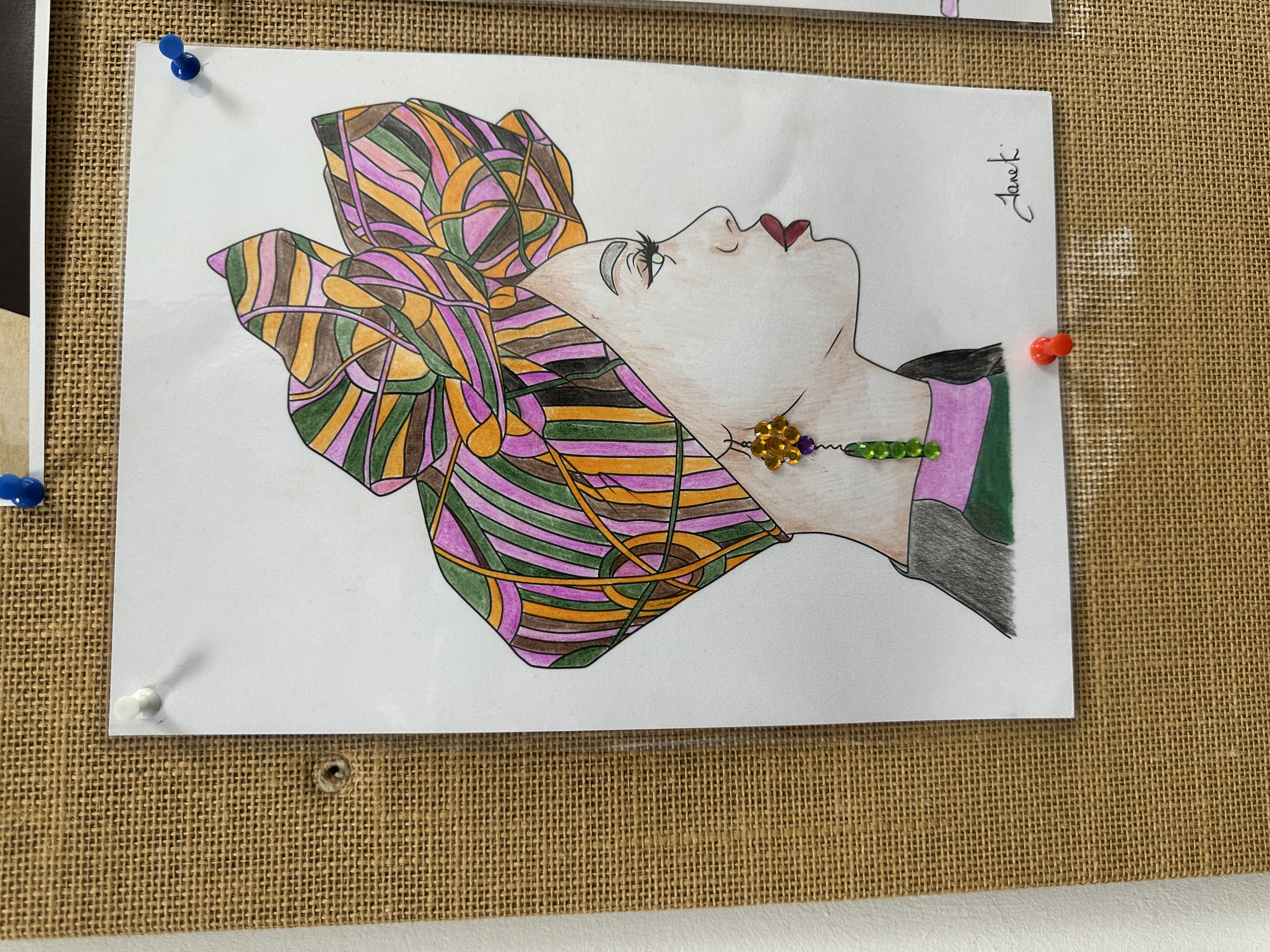 Beautiful African headwrap artwork by Janek