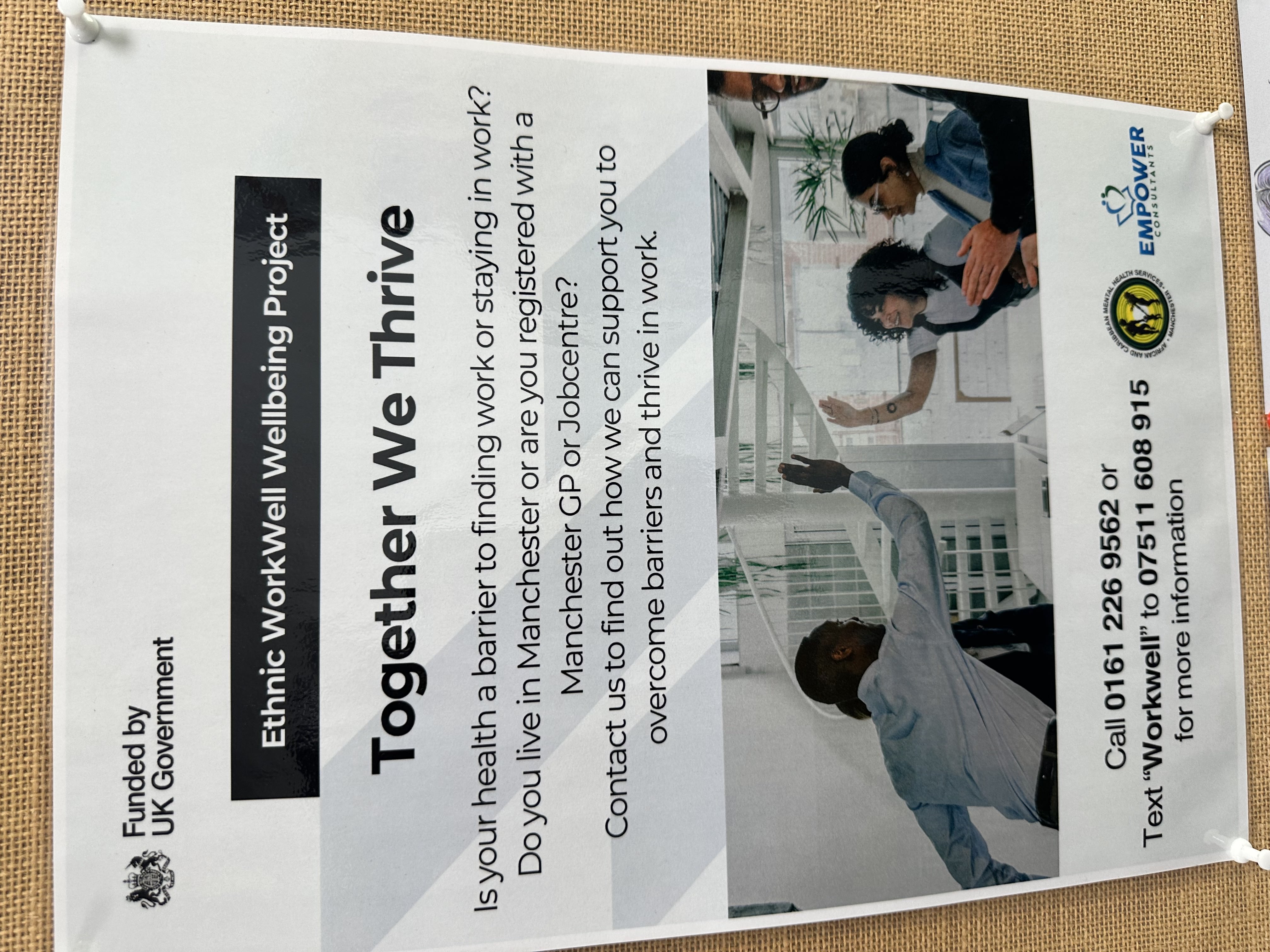 Together We Thrive - Ethnic WorkWell Wellbeing Project poster