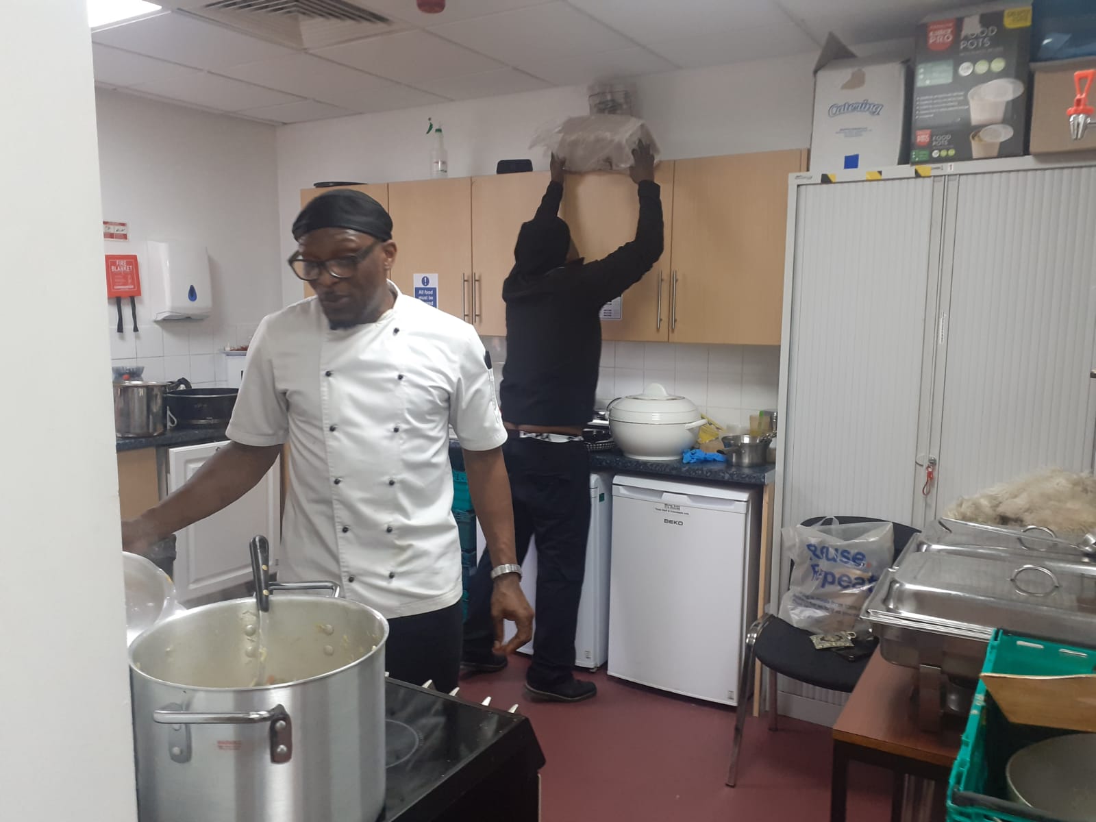 Chef Ricky cooking in the kitchen