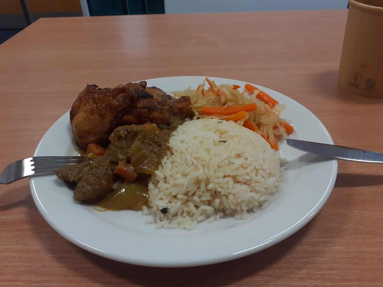 Caribbean lunch plate